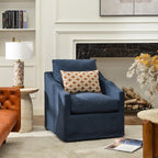 Charles Slipcover Swivel Barrel Chair