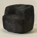Teratect Exclusive | Ashlie Sculpted Jacquard Swivel Barrel Chair