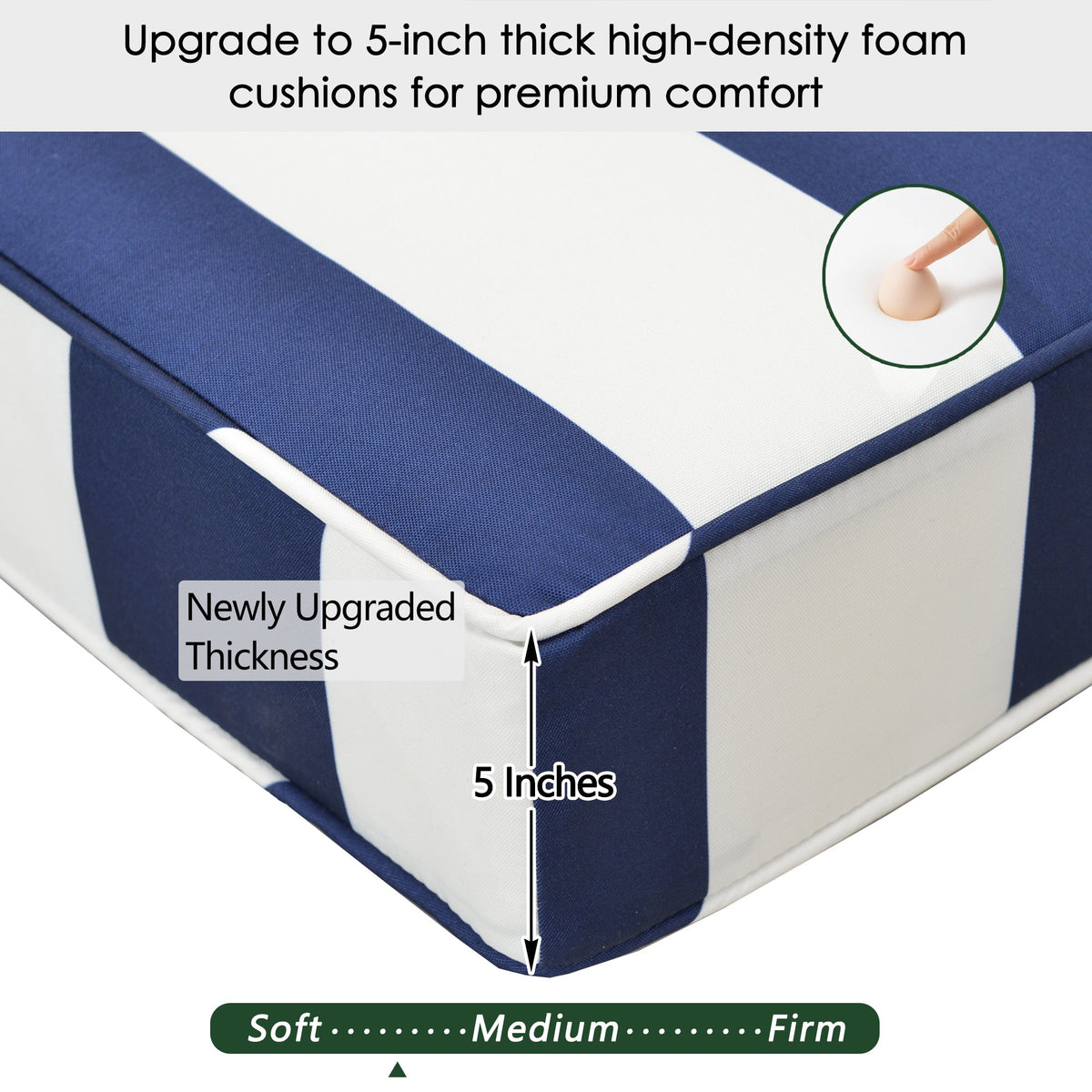 Ranu Extra Thick Outdoor Cushion Set