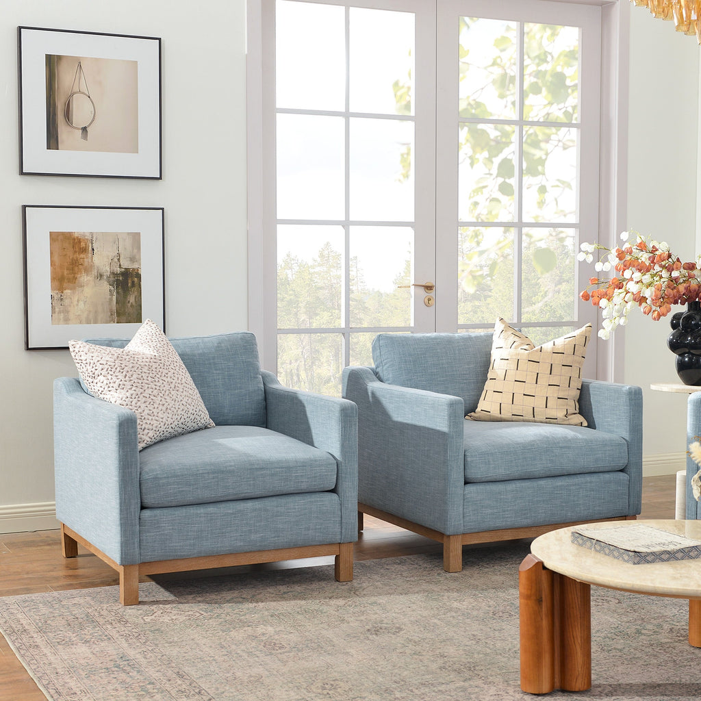 Albert Premium Linen Armchair