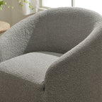 Susie Premium Bouclé Swivel Barrel Chair