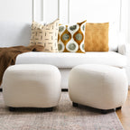 Elmer Linen Ottoman