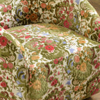 Teratect Exclusive | Susie Botanical Jacquard Swivel Barrel Chair