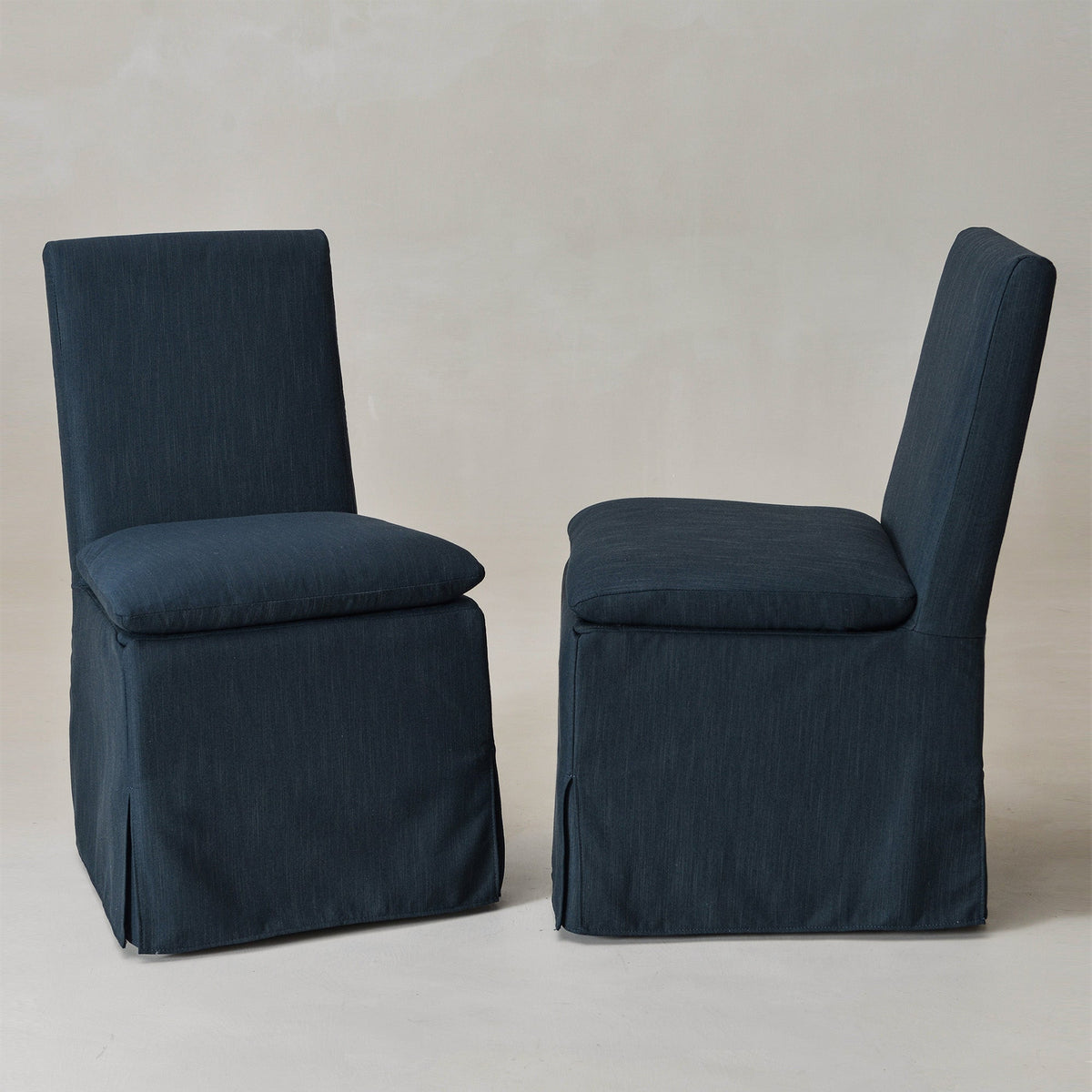Diane Slipcover Performance Dining Chair with Casters