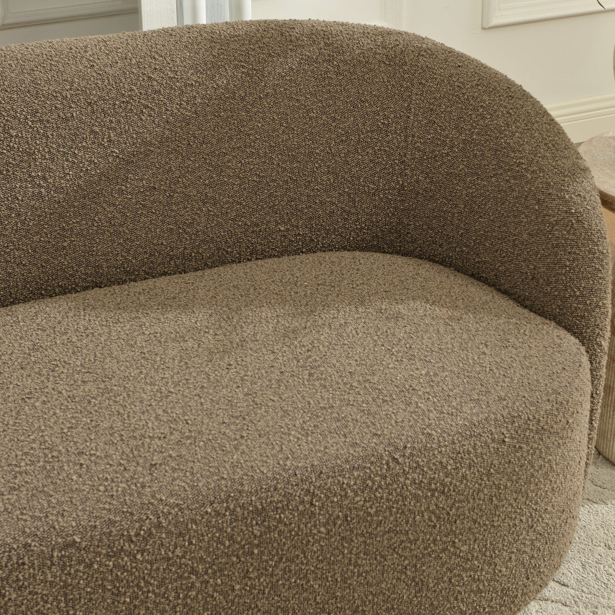 Everitte Bouclé Loveseat Sofa