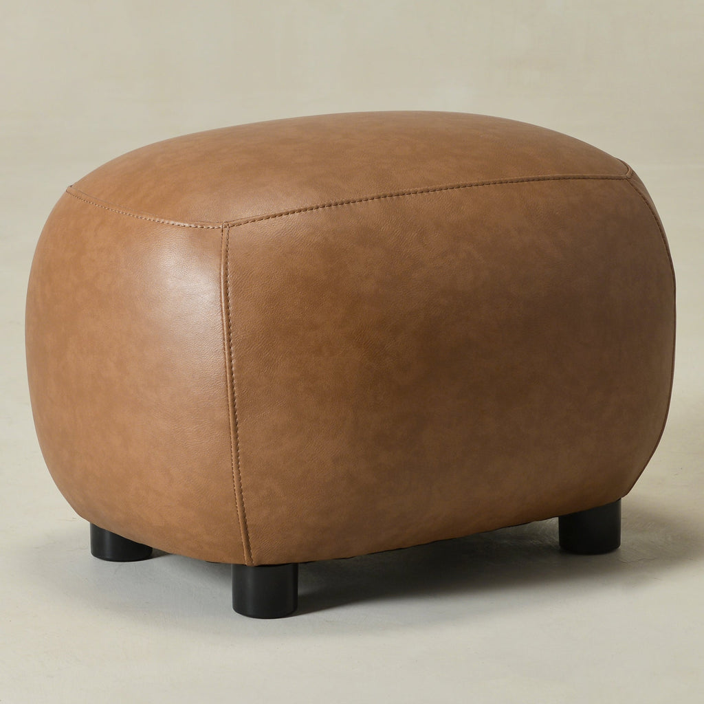 Elmer Faux Leather Ottoman