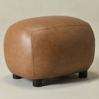 Elmer Faux Leather Ottoman