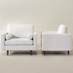Tiziano Tufted Armchair with Accent Pillows