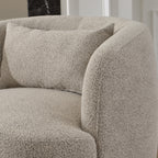 Ashlie Bouclé Swivel Barrel Chair