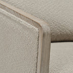 Claude Bouclé Swivel Barrel Chair