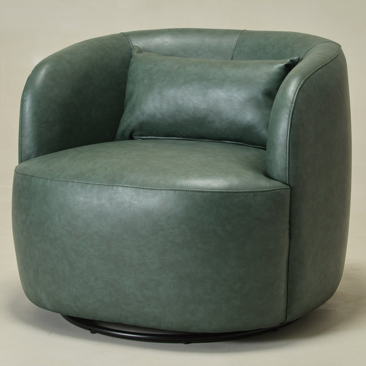Ashlie Faux Leather Swivel Chair