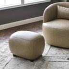Elmer Faux Leather Ottoman