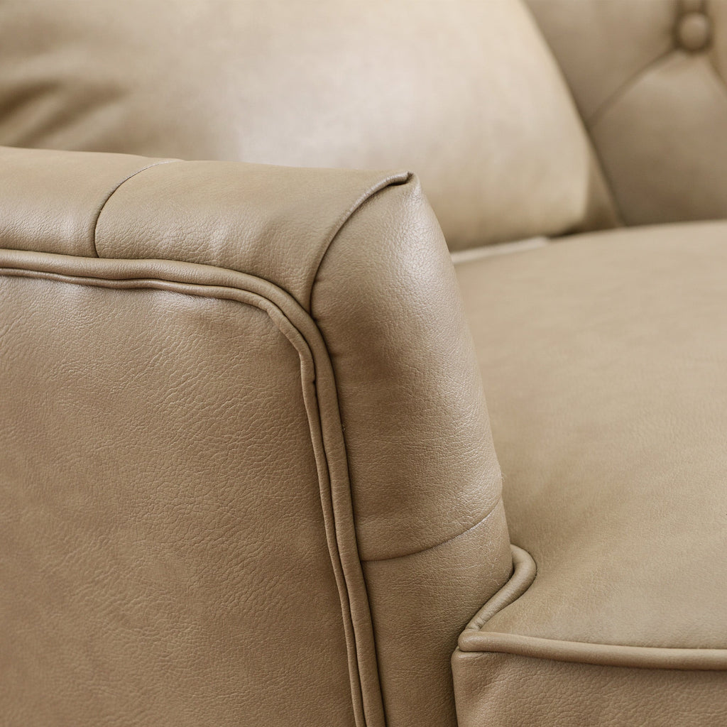 Letitia Faux Leather Wingback Chair