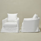 Eliza Slipcover Swivel Barrel Chair