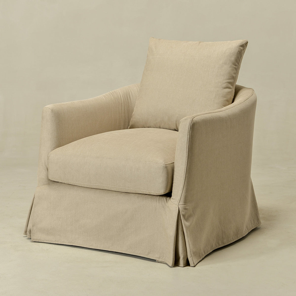 Eliza Slipcover Swivel Barrel Chair
