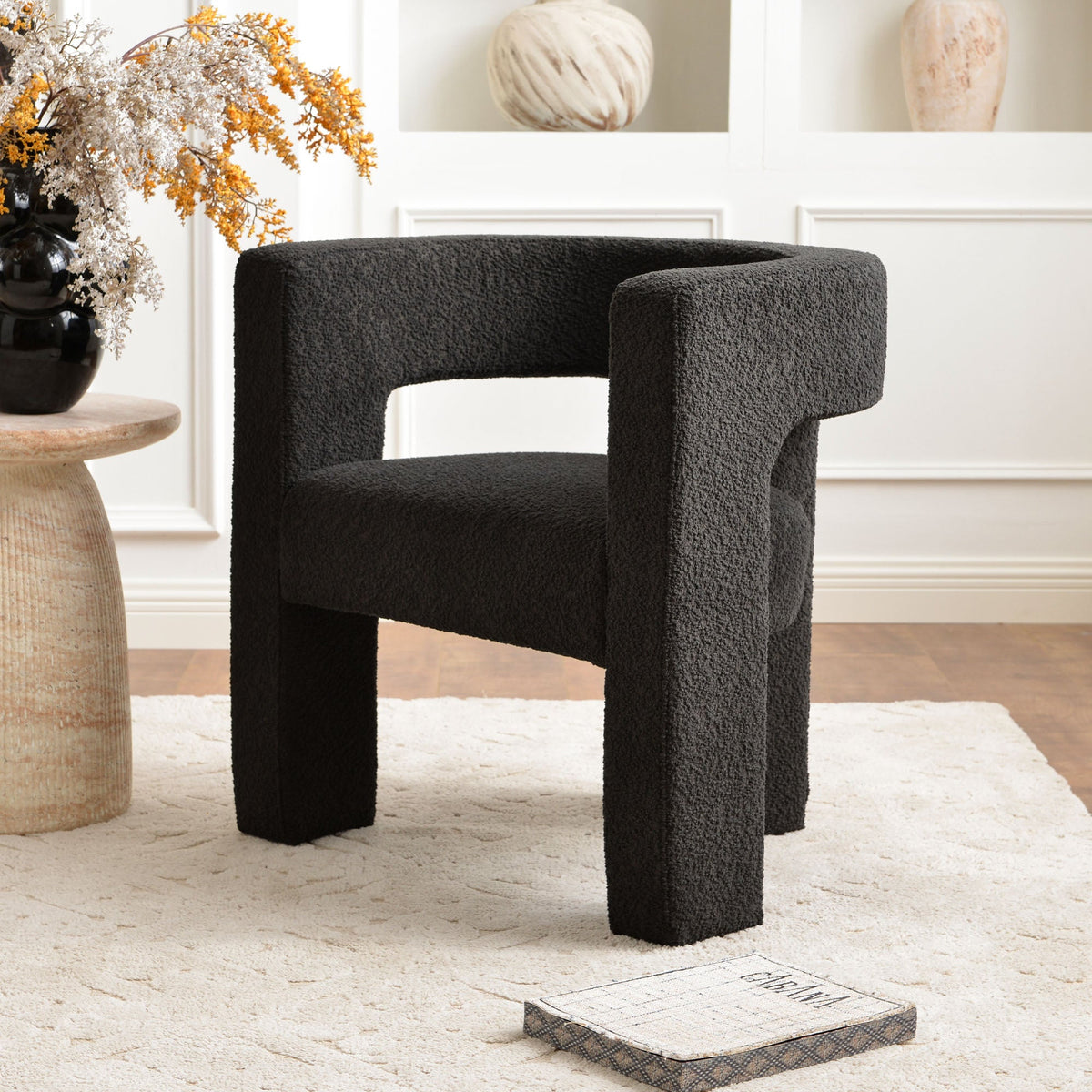 Herbert Modern Bouclé Armchair