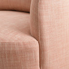 Ashlie Linen Swivel Barrel Chair