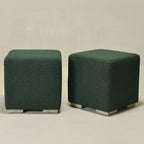 Ida Bouclé Square Ottoman
