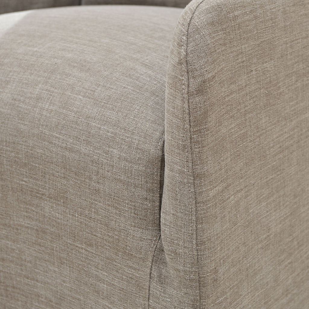 Clara Linen Slipcover Swivel Chair
