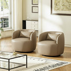 Ashlie Faux Leather Swivel Chair