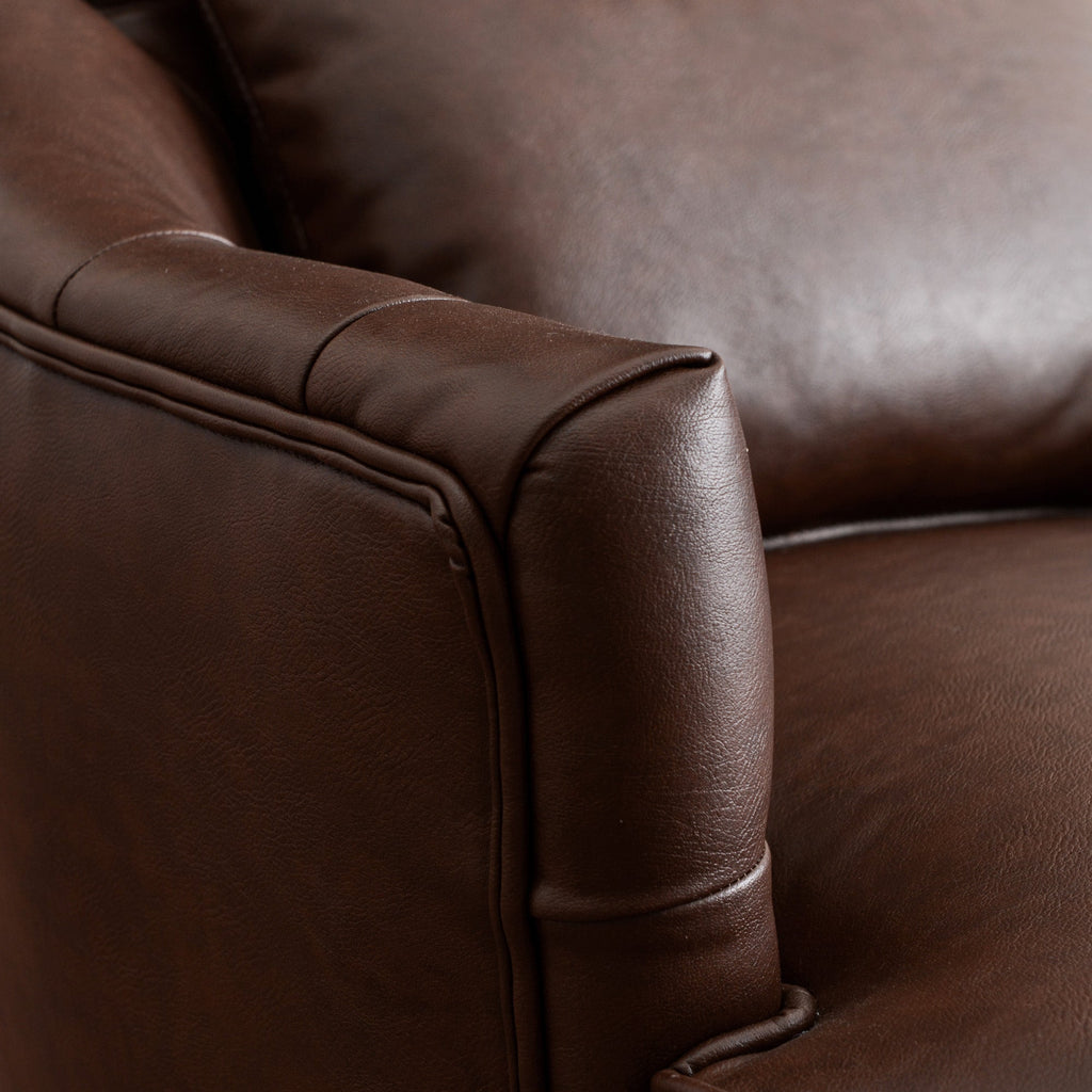 Letitia Faux Leather Wingback Chair