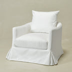 Eliza Slipcover Swivel Barrel Chair