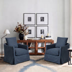 Eliza Slipcover Swivel Barrel Chair