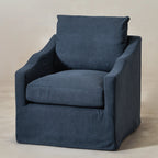 Charles Slipcover Swivel Barrel Chair