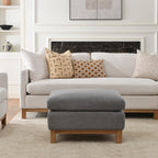 Albert Premium Linen Ottoman