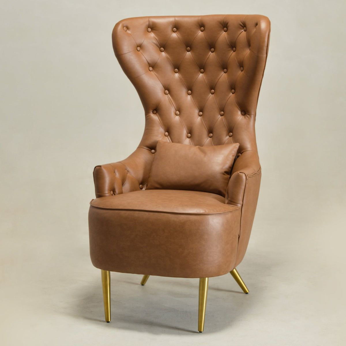 Letitia Faux Leather Wingback Chair