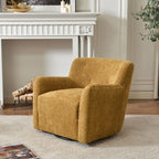 Vestie Chenille Swivel Barrel Chair