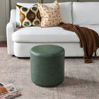 Elof Faux Leather Ottoman
