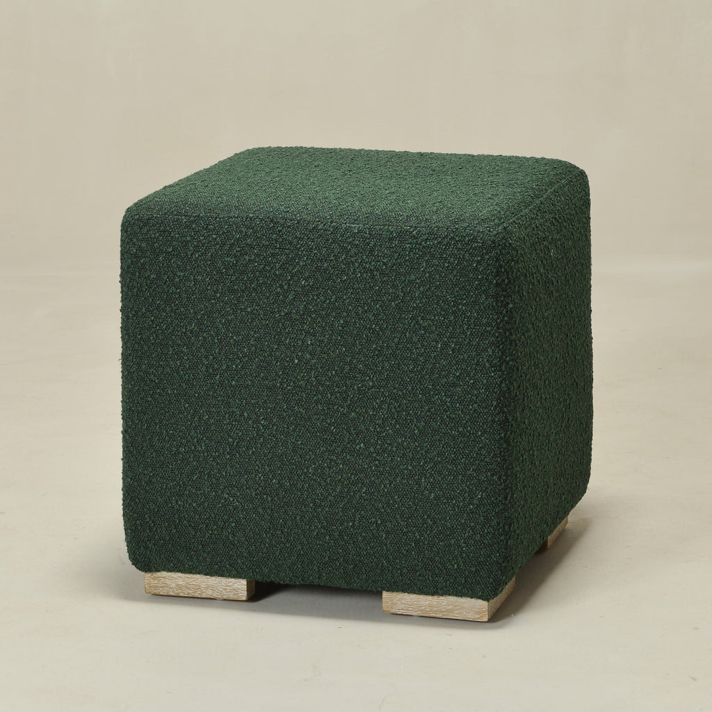 Ida Bouclé Square Ottoman
