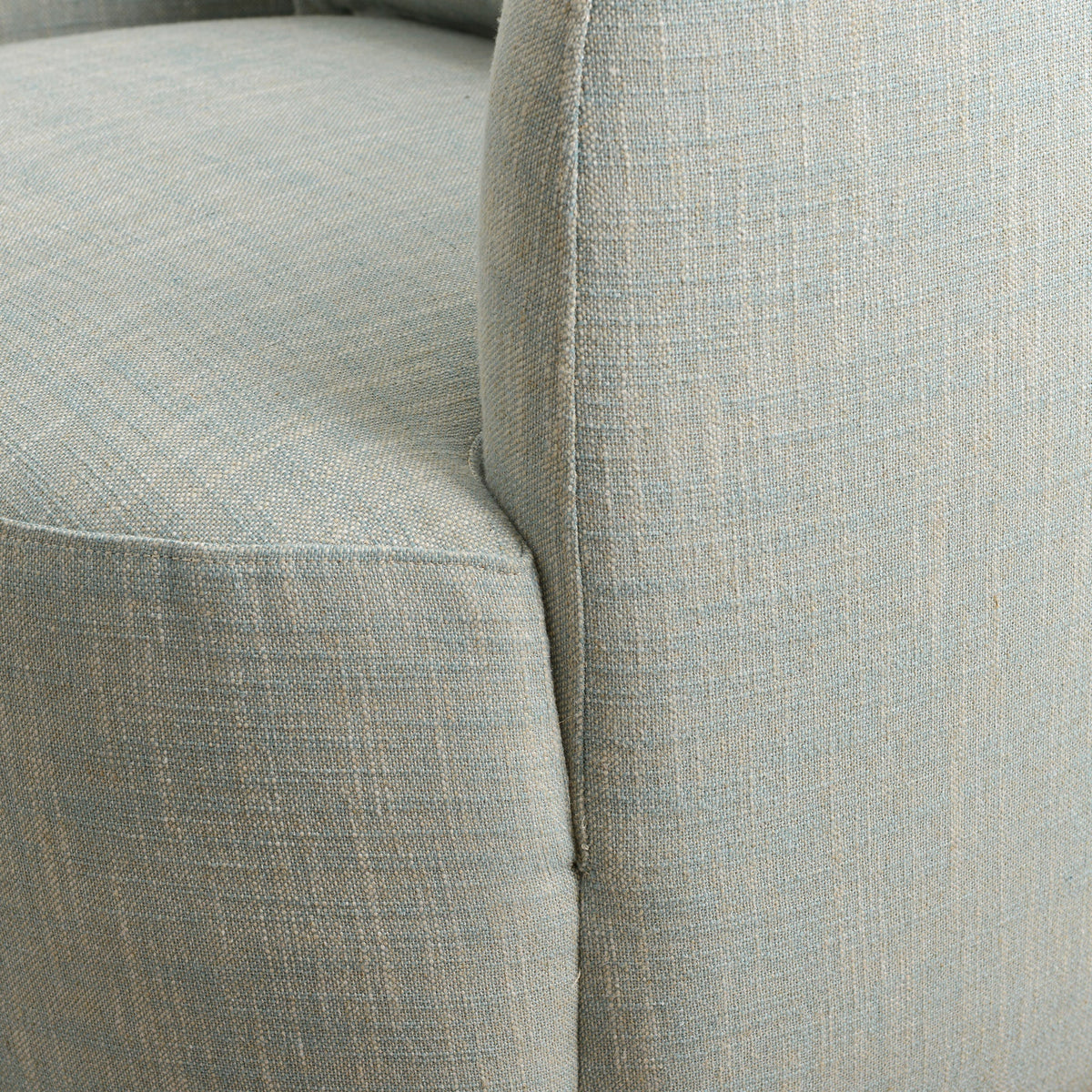 Ashlie Linen Swivel Barrel Chair