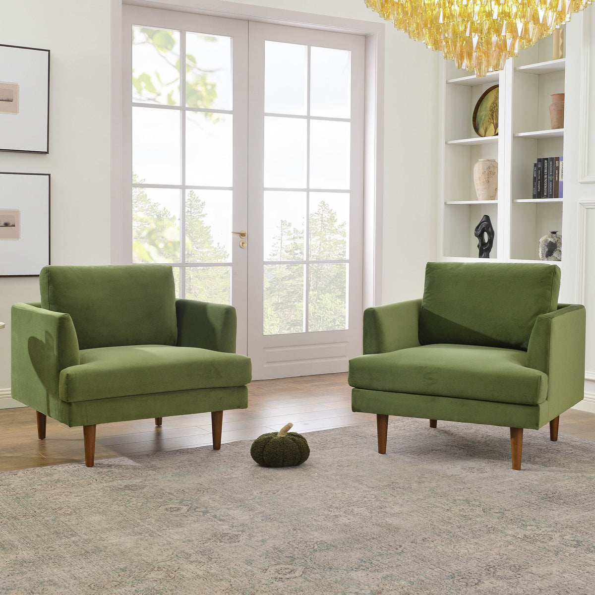 Samuel Tapered Velvet ArmChair