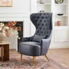 Letitia Faux Leather Wingback Chair