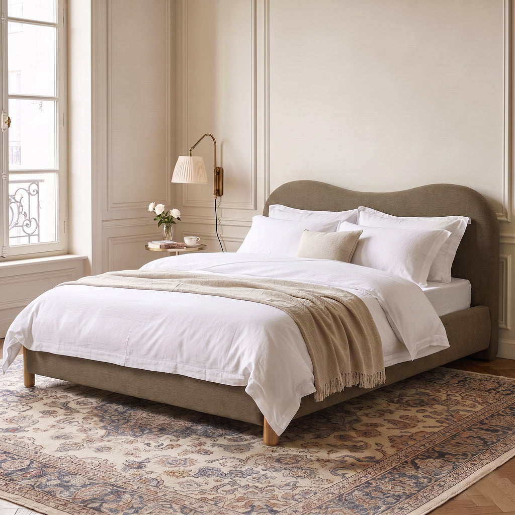 Dorothy Linen Platform Bed