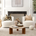 Ashlie Bouclé Swivel Barrel Chair
