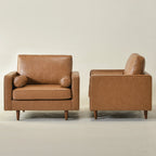 Tiziano Tufted Armchair with Accent Pillows