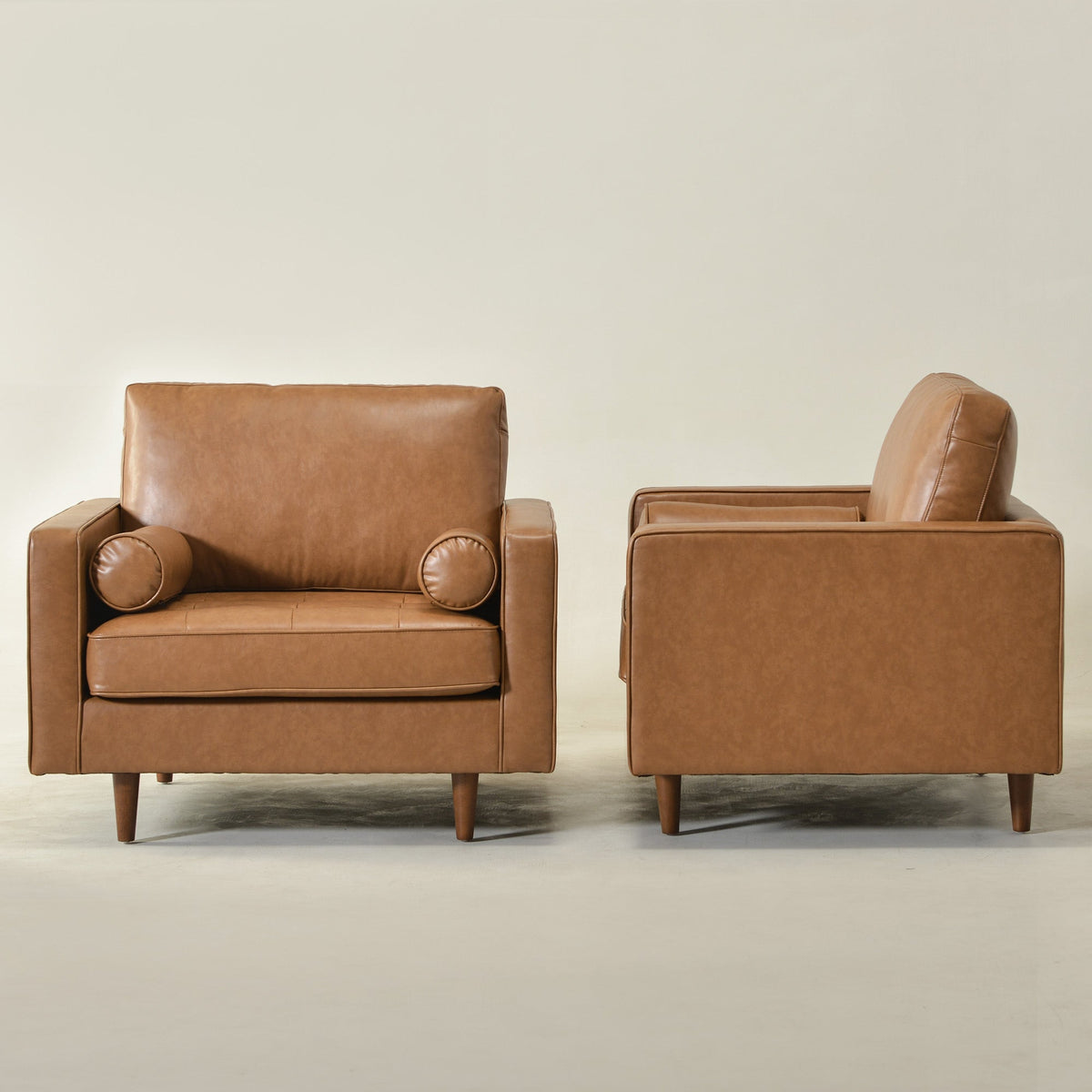 Tiziano Tufted Armchair with Accent Pillows