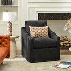 Charles Slipcover Swivel Barrel Chair