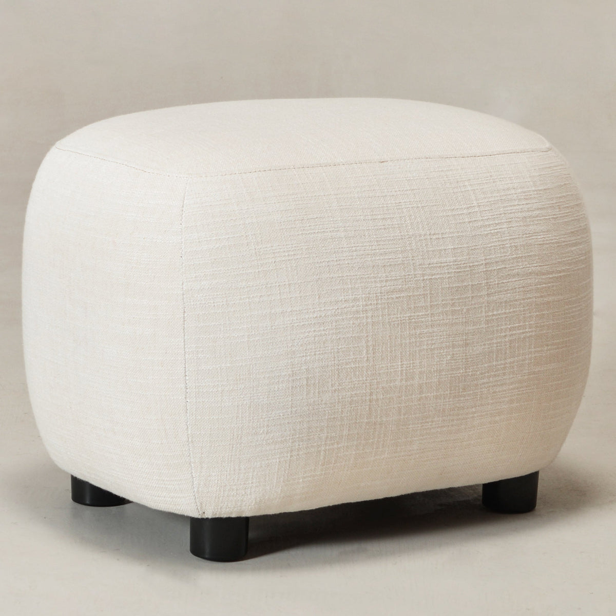 Elmer Linen Ottoman