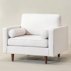 Tiziano Tufted Armchair with Accent Pillows