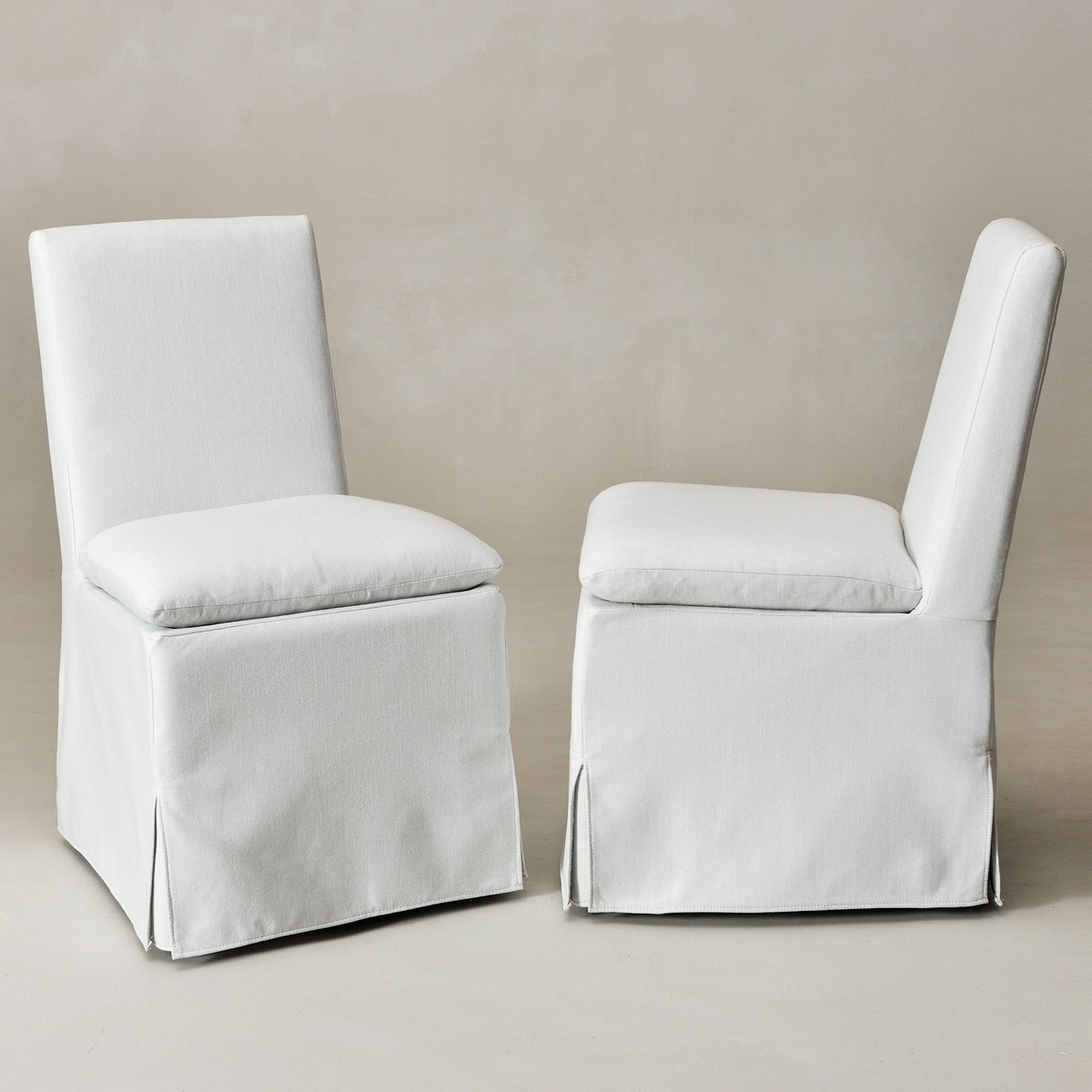 Diane Slipcover Performance Dining Chair with Casters