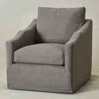 Charles Slipcover Swivel Barrel Chair