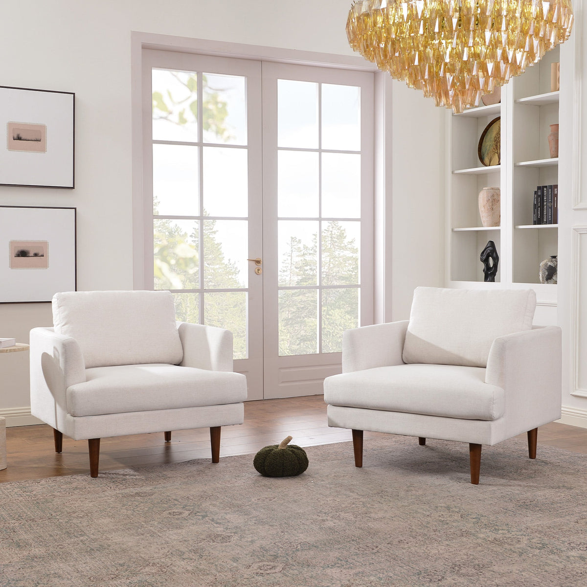 Samuel Tapered Linen ArmChair