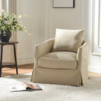 Eliza Slipcover Swivel Barrel Chair
