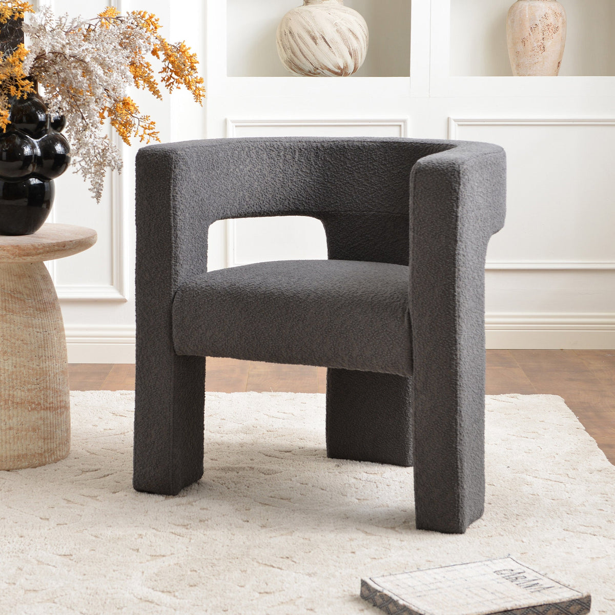 Herbert Modern Bouclé Armchair