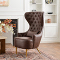 Letitia Faux Leather Wingback Chair