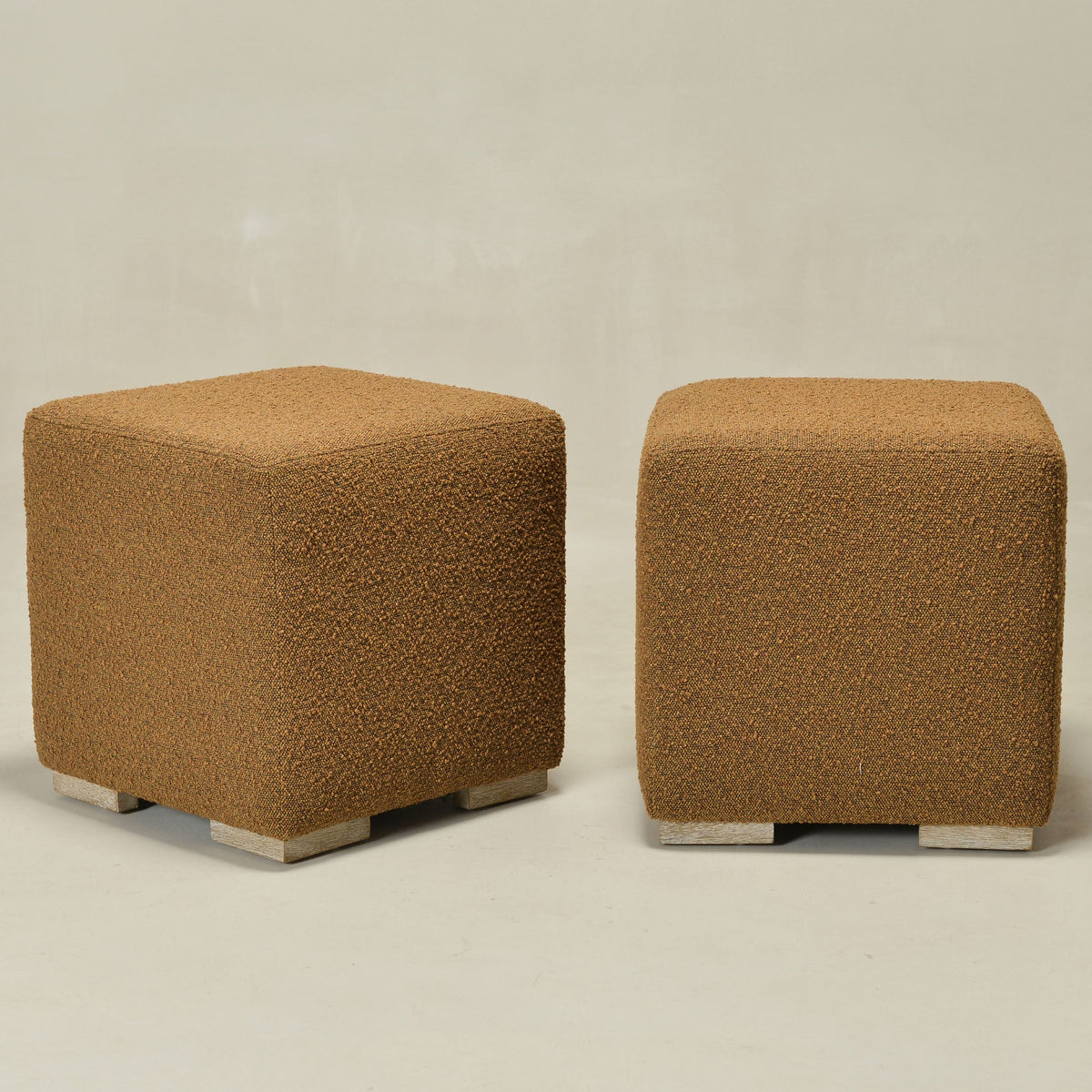 Ida Bouclé Square Ottoman